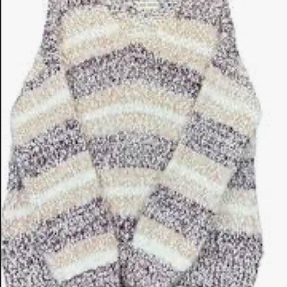 Know Rose Eyelash Striped Sweater Womens M - Picture 2 of 3